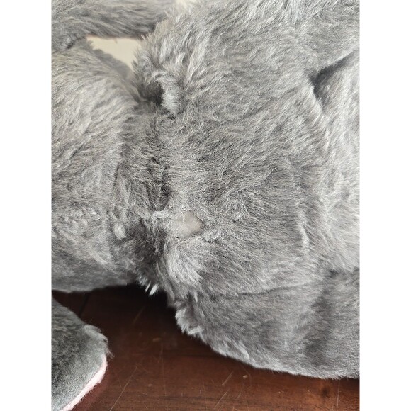 Haan Crafts Plush Elephant UNIQUE Vintage Handmade Stuffed 14" RARE Laid Back! - Picture 6 of 6